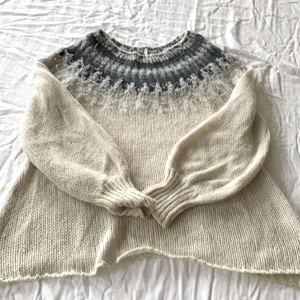 Free People Fair Isle sweater, size M